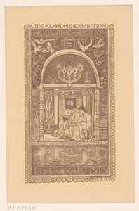 Omslagontwerp voor: Catalogus van de Ideal Home Exhibition, 1912
