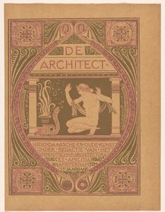 Omslagontwerp voor: De Architect, 1911