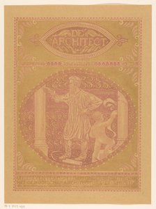 Omslagontwerp voor: De Architect, 1911