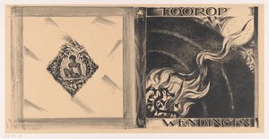 Omslagontwerp voor: Wendingen, Tooropnummer, 1928 door Richard Nicolaüs Roland Holst
