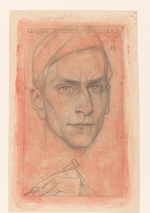 Portret van de houtsnijder B. Essers door Richard Nicolaüs Roland Holst