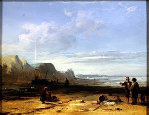Een Kustscène door Richard Parkes Bonington