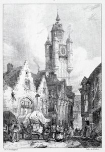 Bergues: La Tour du marché, 1824