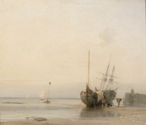 Pier van Calais, Frankrijk door Richard Parkes Bonington