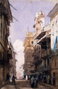 Corso Saint Anastasia, Verona door Richard Parkes Bonington