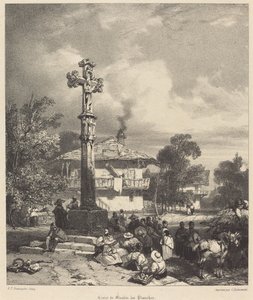 Croix de Moulin-les-Planches door Richard Parkes Bonington