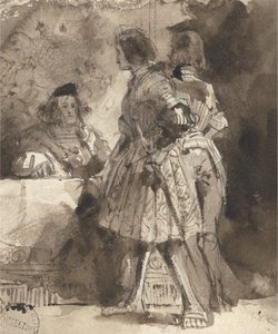 Goetz von Berlichingen voor de keizerlijke magistraat, c.1826 door Richard Parkes Bonington