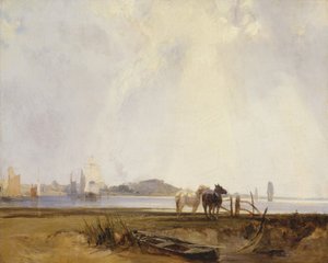 Landschap bij Quilleboeuf, Frankrijk