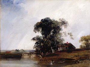 Landschap met een Vijver