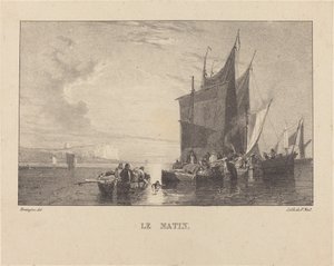De ochtend door Richard Parkes Bonington