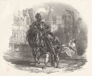 Les Pendus door Richard Parkes Bonington