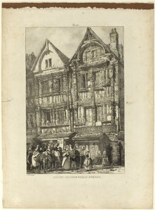 Maison Grande, Rue St. Pierre door Richard Parkes Bonington