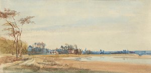 De zoutpannen bij Trouville door Richard Parkes Bonington