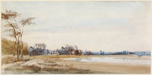 De zoutmoerassen bij Trouville door Richard Parkes Bonington