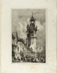 Grote klokkentoren door Richard Parkes Bonington