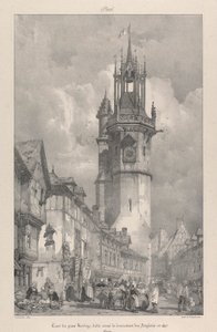 Tour du Gros Horloge, gebouwd onder de heerschappij van de Engelsen in 1417