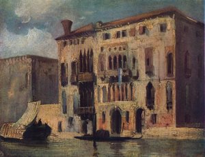 Uitzicht op het Canal Grande, 19e eeuw door Richard Parkes Bonington
