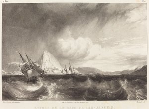 Ingang van de haven van Rio-Janeiro