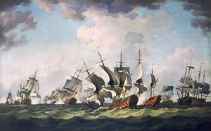 De Slag bij Quiberon Bay, 20 november 1759 door Richard Paton