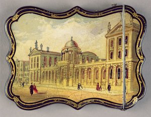 Victoriaanse kaartendoos, met een scène van Queen