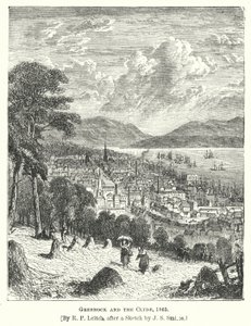 Greenock en de Clyde door Richard Principal (after) Leitch