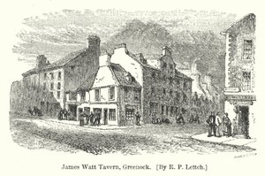 James Watt Tavern, Greenock door Richard Principal (after) Leitch