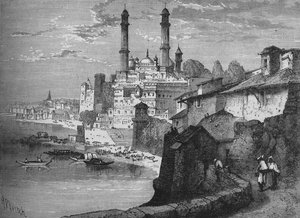 Benares, ca. 1880 door Richard Principal Leitch
