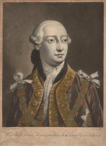 Koning George III, ca. 1762 (mezzotint) door Richard Purcell