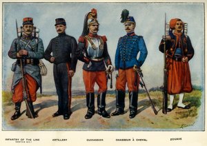 Typen van het Franse Leger, 1919 door Richard Simkin