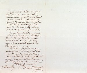 Handgeschreven brief van Richard Wagner aan Luigi Mancinelli, 10 december door Richard Wagner