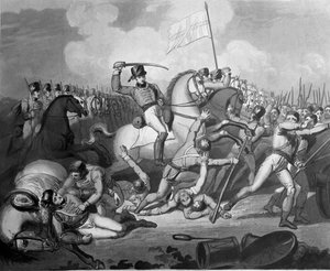 Cavalerieaanval tegen Franse infanterie, Slag bij Salamanca, 22 juli 1812 door Richard Westall