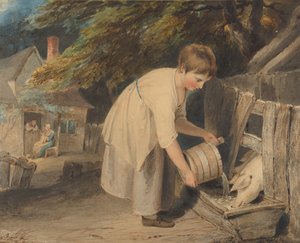 Meisje dat Varkens Voert door Richard Westall