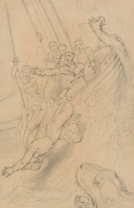 Jona in de Zee Geworpen (Jona 1:15)