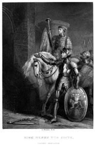 Koning Hendrik V voor Harfleur door Richard Westall