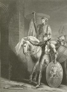 Koning Hendrik V, voor Harfleur door Richard Westall