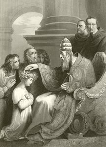 Prins Alfred voor paus Leo III