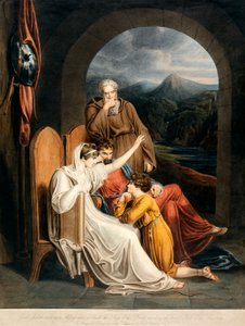 Koningin Judith reciteert voor Alfred, uitgegeven 1801