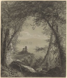 Lake George door Richard William Hubbard