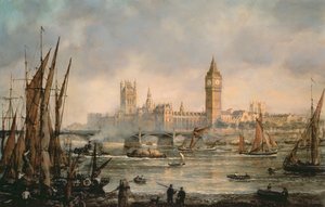 Uitzicht op de Houses of Parliament vanaf de rivier de Theems