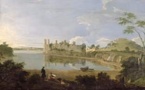 Caernarvon Kasteel, c.1745-50 door Richard Wilson