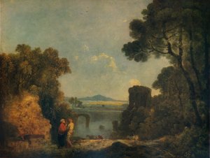 Italiaans rivierlandschap met een gebroken brug, ca. 1779, 1938