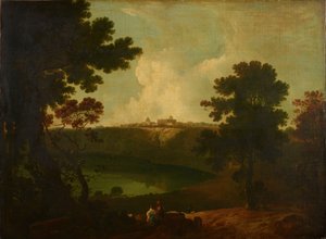 Meer Albano en Castel Gandolfo door Richard Wilson