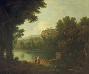 Aan de Tiber bij Rome door Richard Wilson