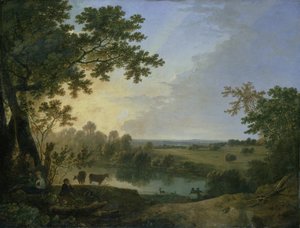 Uitzicht in Windsor Great Park, vroege 1760s