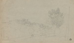 Uitzicht op Wilson House en Tuinen (recto); Uitzicht op Wilson House en Tuinen (verso)