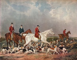 De hertenjacht van de Graaf van Derby, ca. 1823