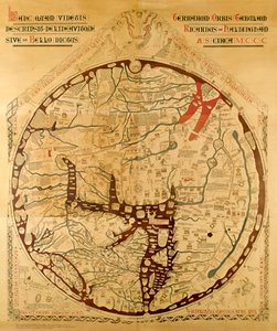 Hereford mappa mundi door Richard of Haldingham