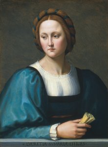 Lucrezia Sommaria, c. 1510 door Ridolfo Ghirlandaio