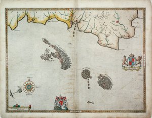 De Engelsen achtervolgen de Spaanse vloot ten oosten van Plymouth op 31 juli - 1 augustus door Robert (after) Adams