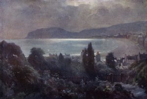 Een Nocturne, Llandudno Baai door Robert (after) Fowler